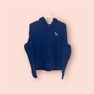 Victoria's Secret PINK Navy Blue Hoodie, Size XL